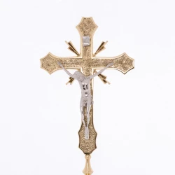 Krzyż ołtarzowy mosiężny 230 cm